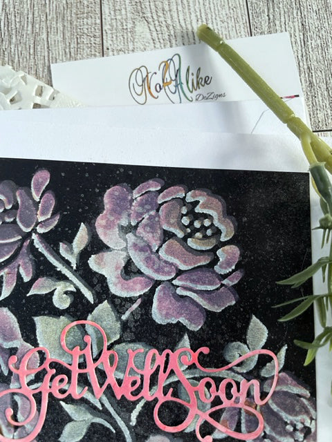 Get Well Soon Rose Card