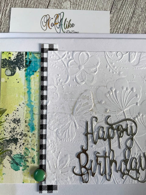 Happy Birthday Plaid Card