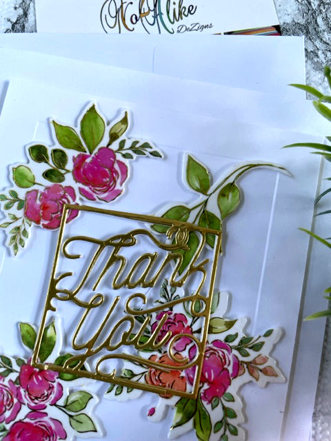 Thank You In Gold Card