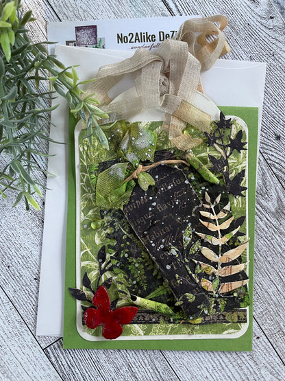Mixed Media Nature Botanical Card