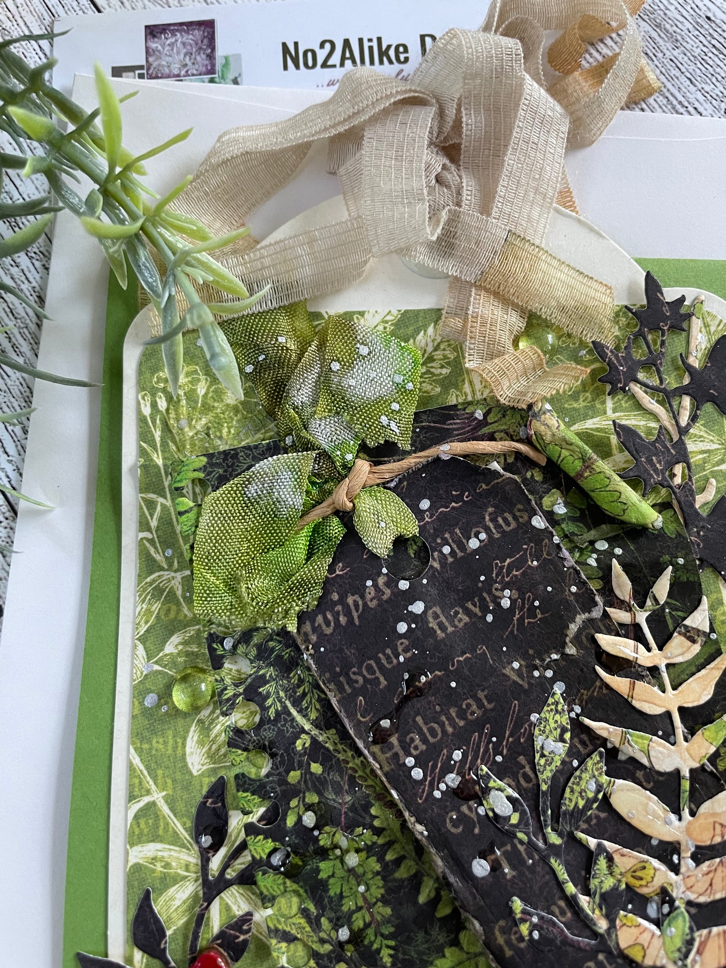 Mixed Media Nature Botanical Card