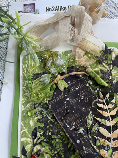 Mixed Media Nature Botanical Card