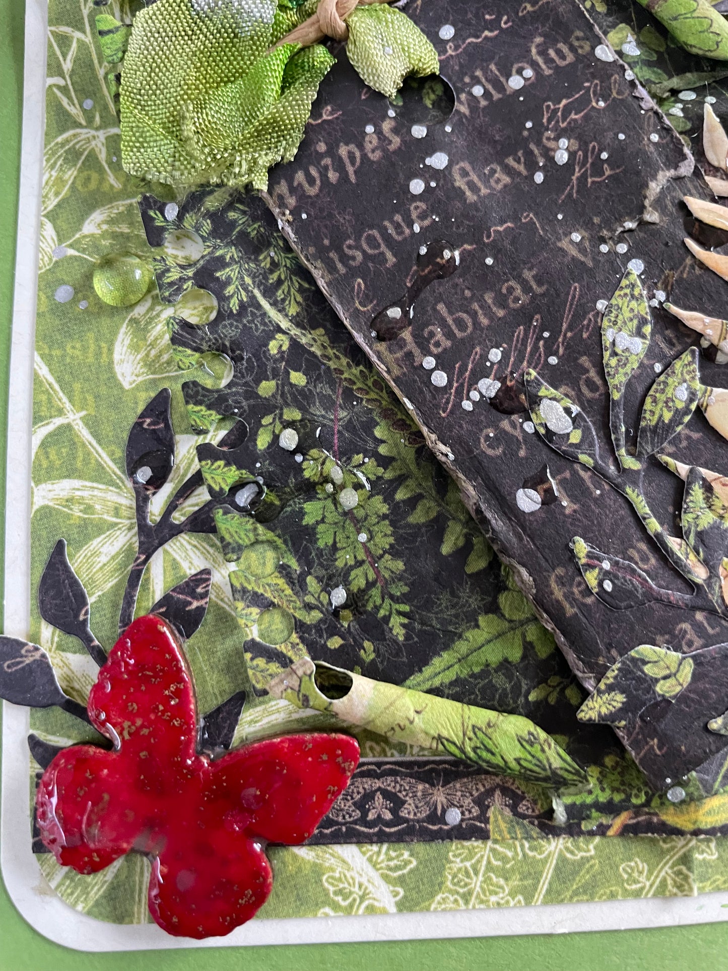 Mixed Media Nature Botanical Card