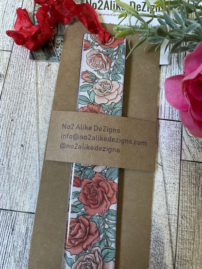 Red Roses Flowers Bookmark