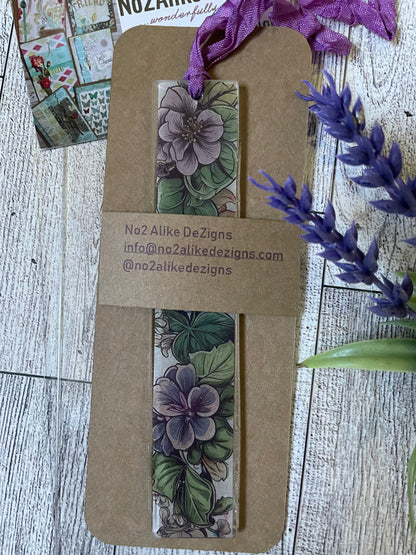 Purple Pansy Bookmark