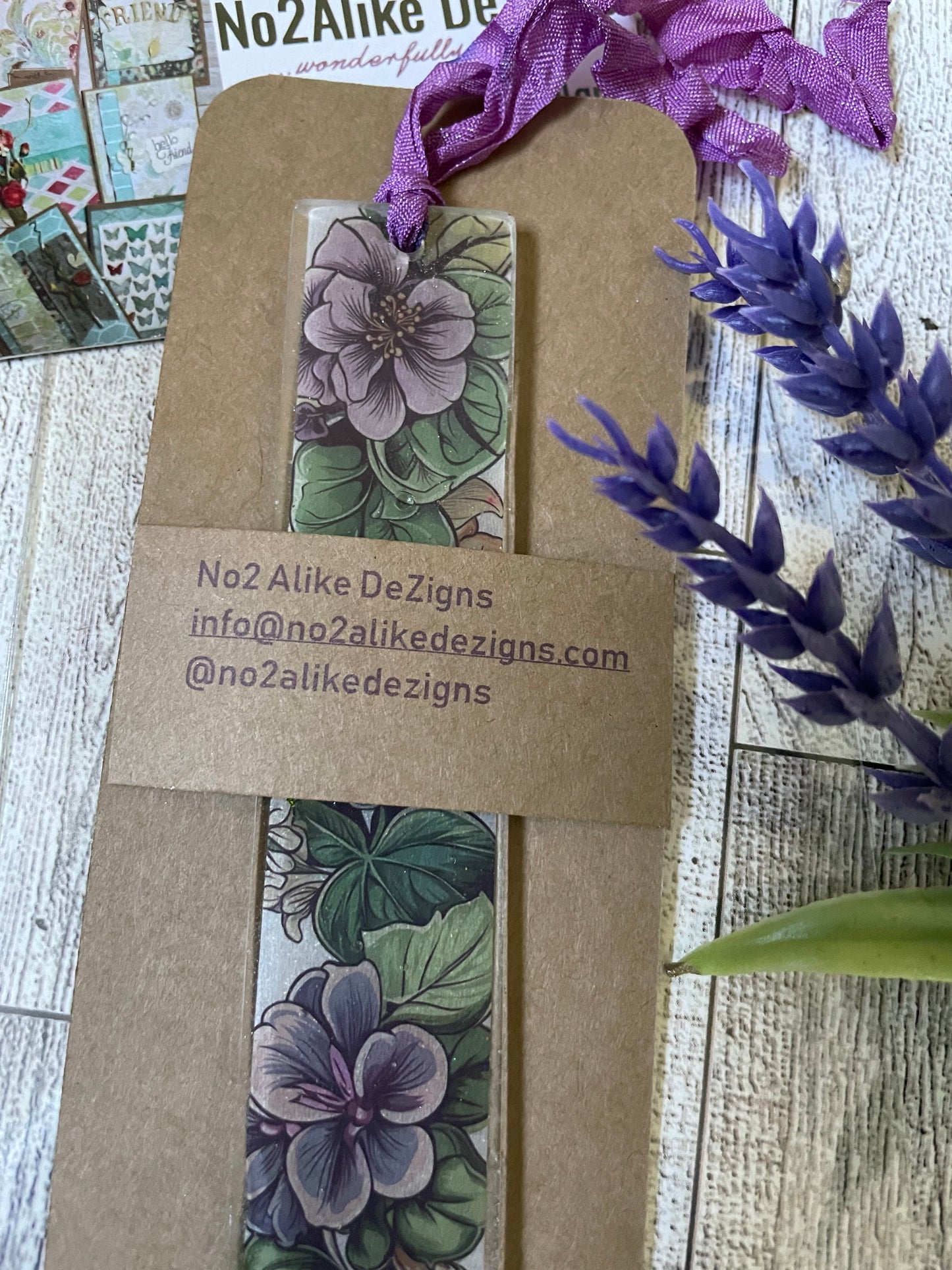 Purple Pansy Bookmark