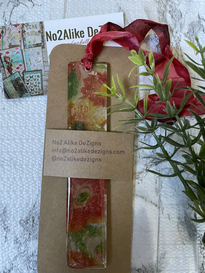 Yellow and Red Flowers Bookmark