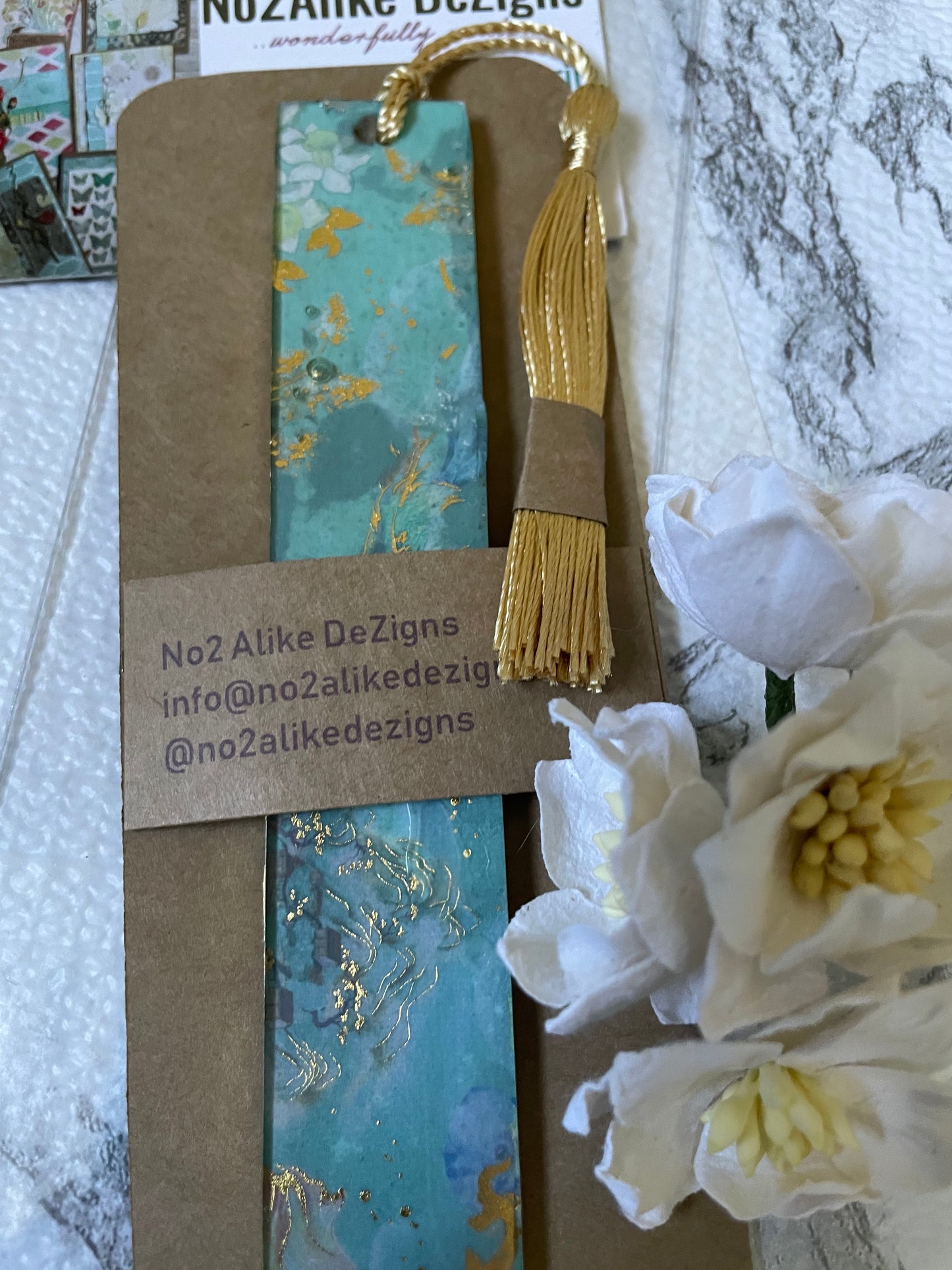 Blue and Gold Bookmark