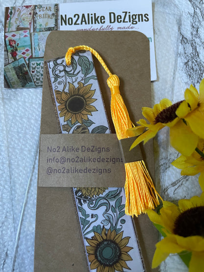 Sunflowers Strip Bookmark