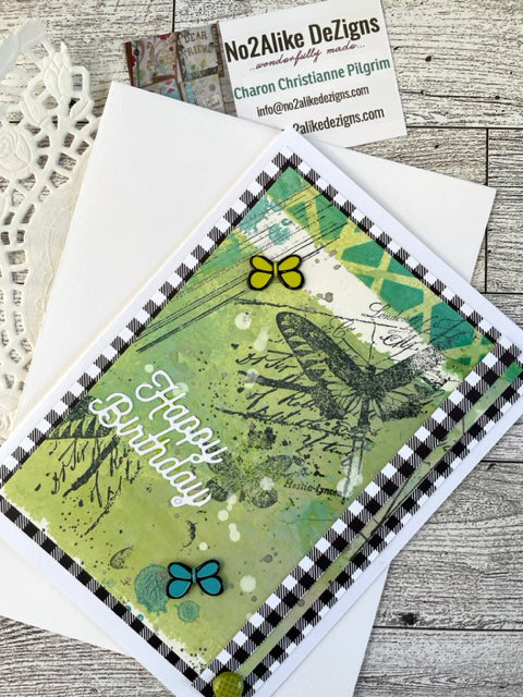 Travel in Green Happy Birthday Card