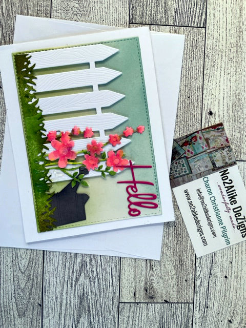 Hello In The Garden Greeting Card