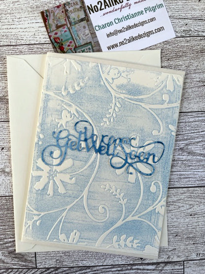 Get Well Soon Card in Blue