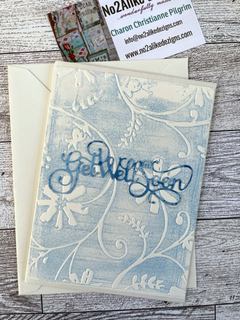 Get Well Soon Card in Blue