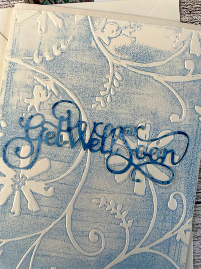 Get Well Soon Card in Blue