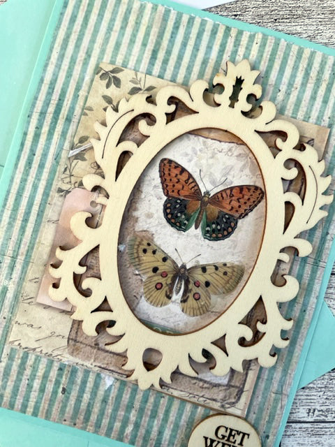 Teal Get Well Soon Card