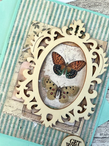 Teal Get Well Soon Card