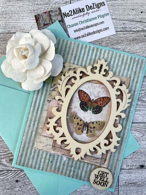 Teal Get Well Soon Card