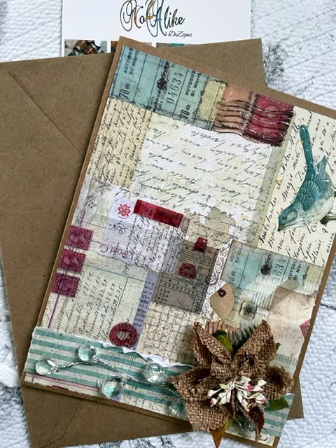 Canvas Flower - All Occasion Card