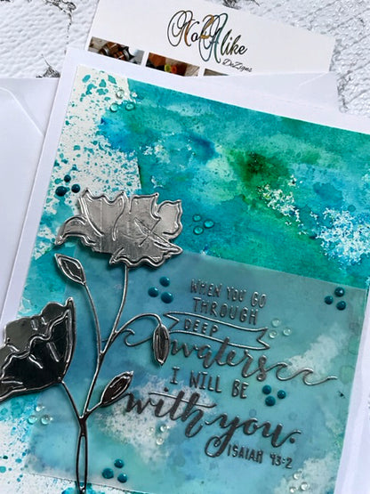 Deep Waters Scriptural Encouragement Card