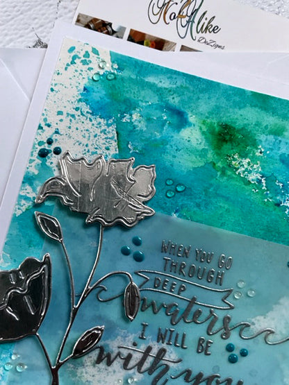 Deep Waters Scriptural Encouragement Card