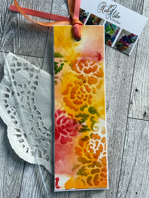 Orange And Pink Bookmark