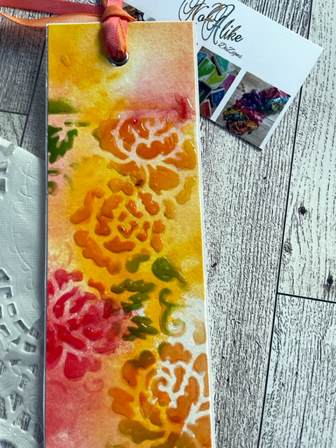 Orange And Pink Bookmark