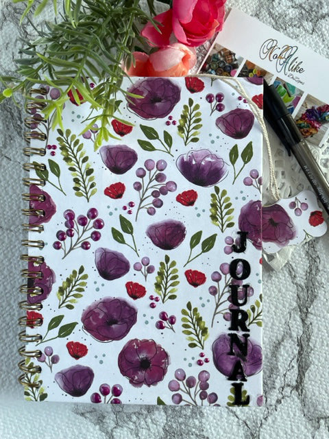 Purple Flowers Journal