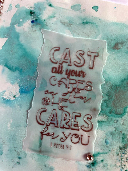 Cast All Your Cares Card