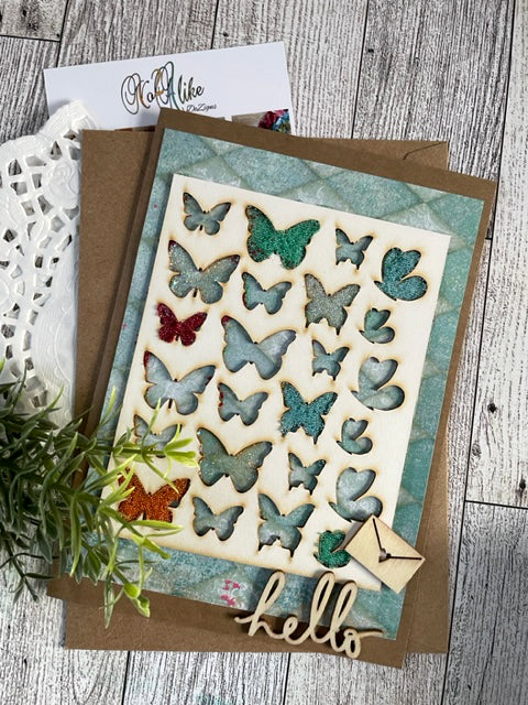 Hello Butterflies Greeting Card