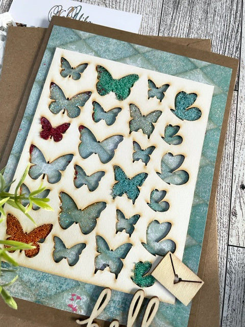 Hello Butterflies Greeting Card