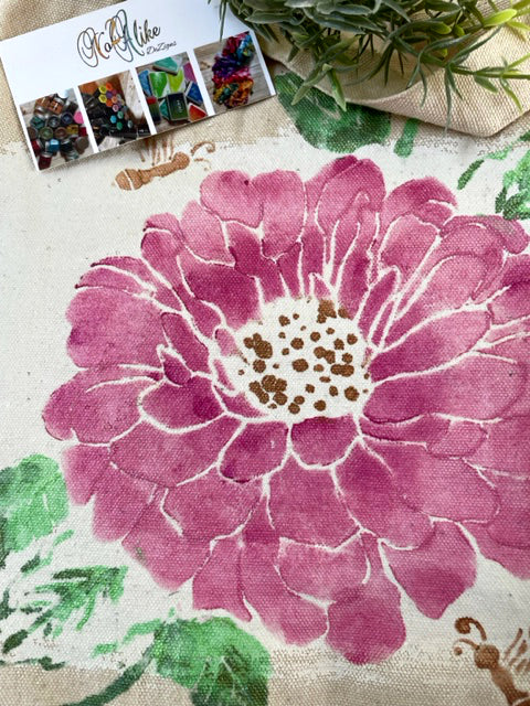 Bright Flower Large Canvas Bag