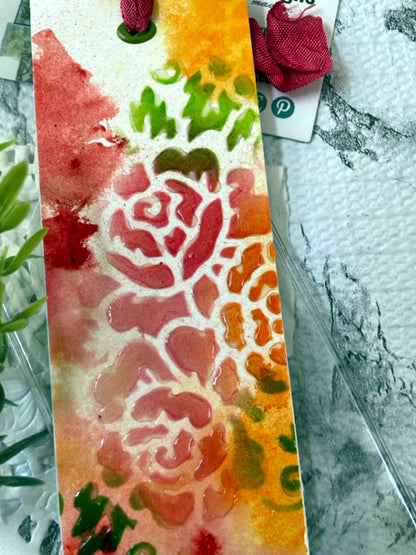 Pink Roses Bookmark