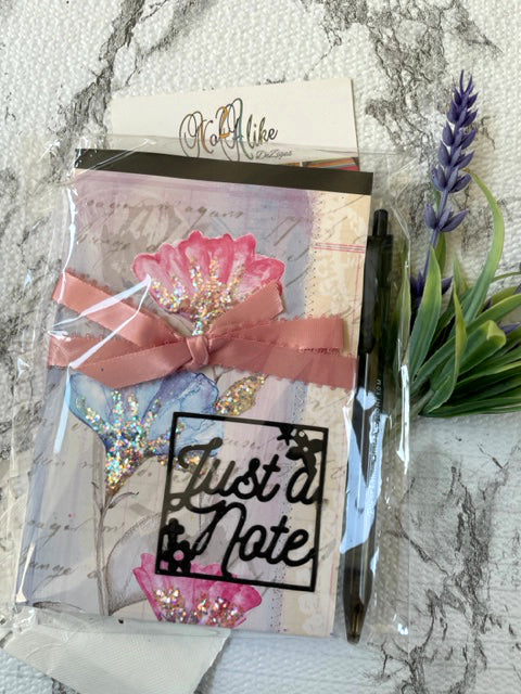 Glittering Flowers - Just a Note Pad
