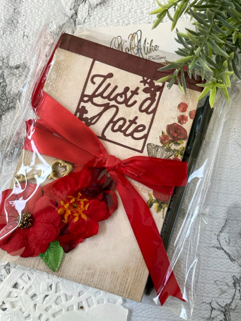 Red Flowers - Note Pad