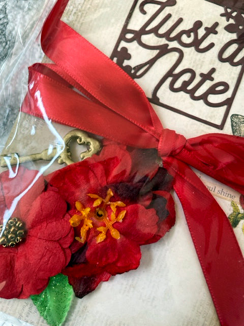 Red Flowers - Note Pad