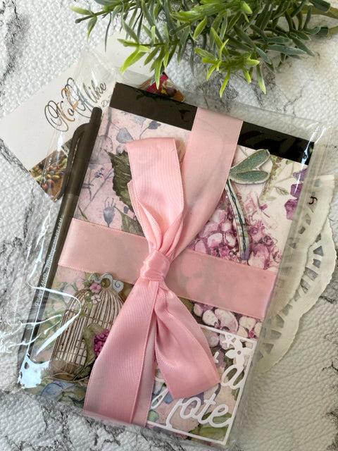 Light Pink Ribboned Note Pad