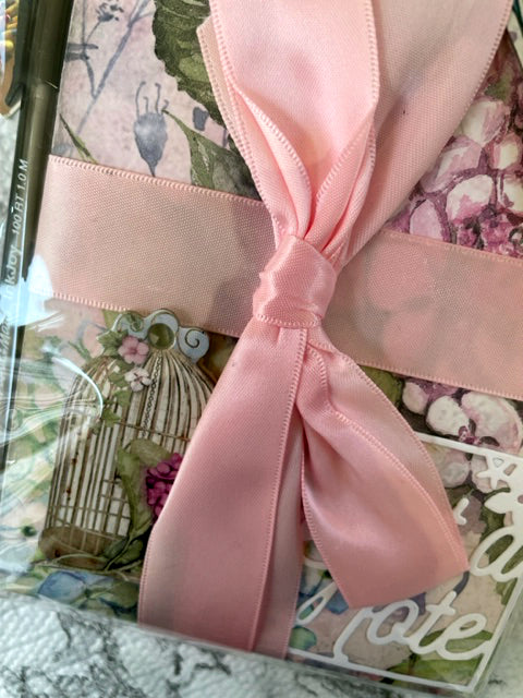 Light Pink Ribboned Note Pad
