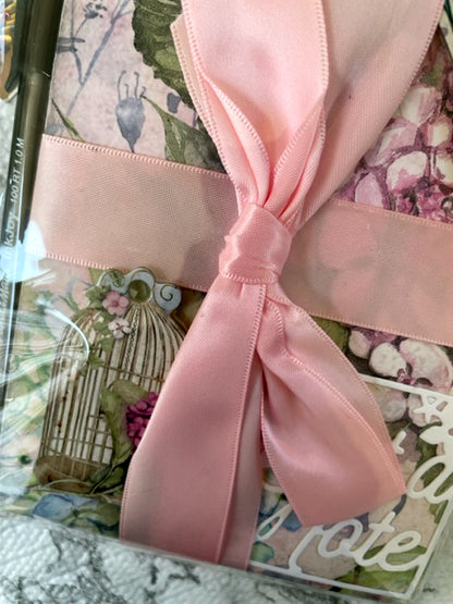 Light Pink Ribboned Note Pad