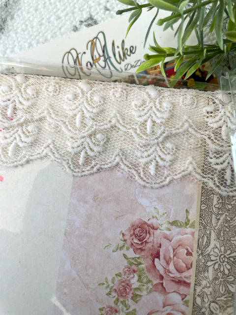 White Embroidery Note Pad