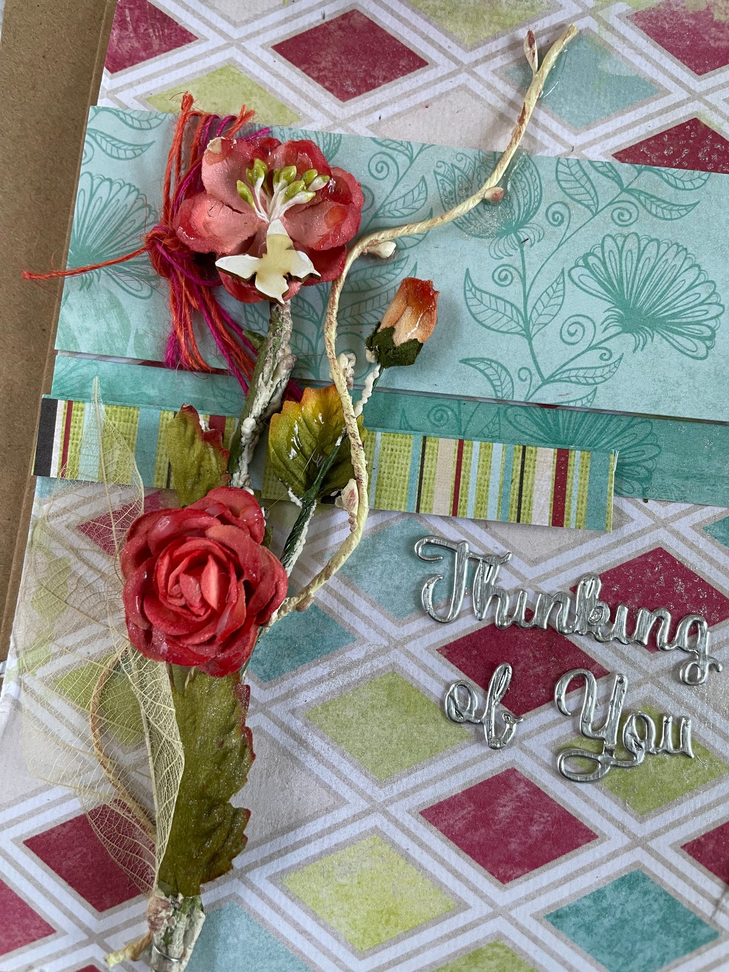 Climbing Double-Roses - Thinking of You Greeting Card
