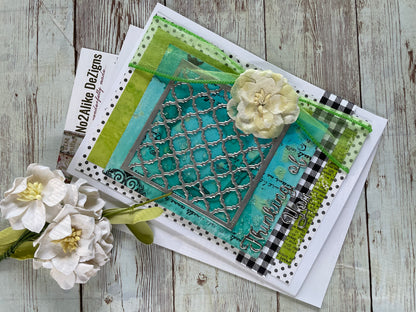 Thinking of You - Silver Deco Frame Greeting Card